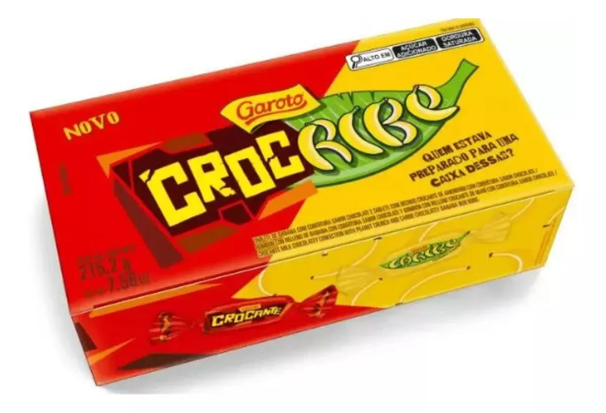 Garoto Bombom Crocribe Chocolate Crocante e Caribe (215,2g)